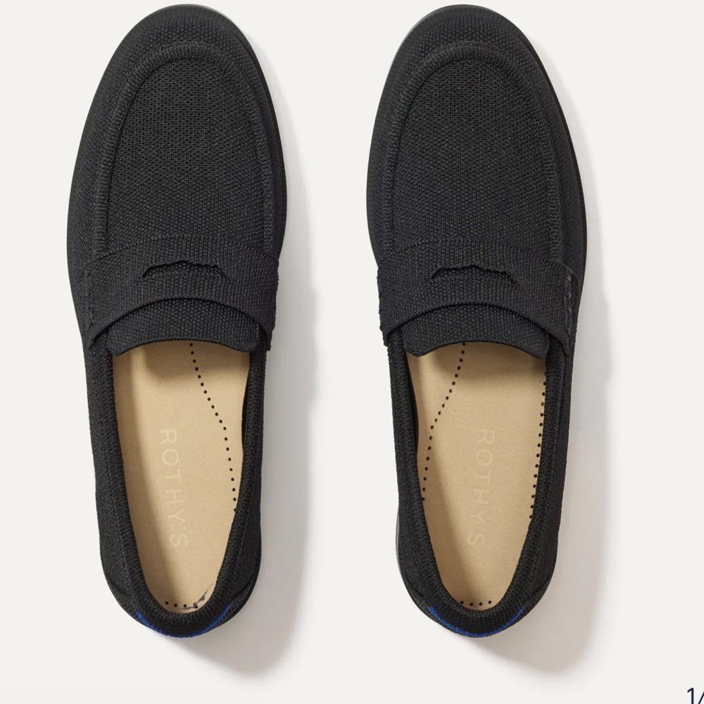 Rothy's Black Penny Loafers for Women